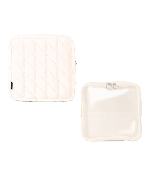 Hamee（ハミィ）の「Melia キルティング ガジェット アクスタ ポーチ (L)（ポーチ・レディース・ミント/ブルー/アイボリー/パープル・L size）」の8枚目の写真