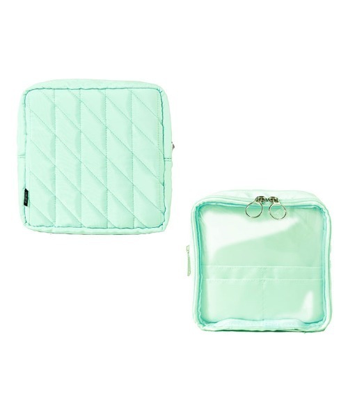 Hamee（ハミィ）の「Melia キルティング ガジェット アクスタ ポーチ (L)（ポーチ・レディース・ミント/ブルー/アイボリー/パープル・L size）」の9枚目の写真