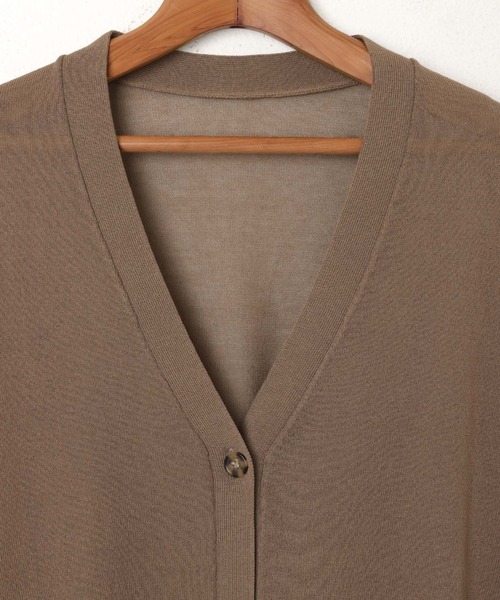 新品⭐︎エムプルミエ⭐︎UVカットラウンドネック半袖カーディガン　シアー　ブラック 新品⭐︎エムプルミエ⭐︎UVカットラウンドネック半袖