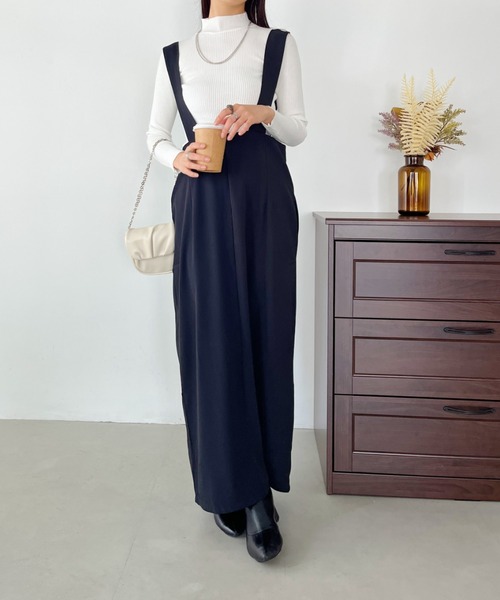 CLEA（クレア）の「シンプルモックネックニットインナートップス（ニット/セーター・レディース・アイボリー/ブラック/ブルー/ホワイト/ブラウン/ライトグレー/レッド/グリーン/ピンク・FREE）」の17枚目の写真