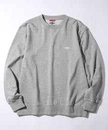 【BALL/ボール】オープンエンド裏毛 ワンポイントワッペン付きトレーナー
