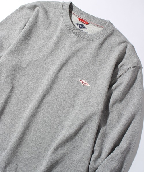 BALL(ボール)の「【BALL/ボール】オープンエンド裏毛 ワンポイントワッペン付きトレーナー(スウェット・メンズ・カーキ/モカ/ブルー/ライトグレー/チャコール/ブラウン/ネイビー/キャメル/ブラック/オフホワイト・M/L/LL)」の14枚目の写真