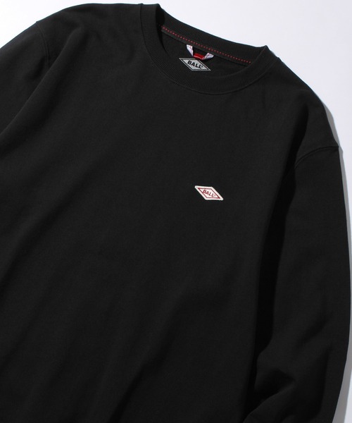 BALL(ボール)の「【BALL/ボール】オープンエンド裏毛 ワンポイントワッペン付きトレーナー(スウェット・メンズ・カーキ/モカ/ブルー/ライトグレー/チャコール/ブラウン/ネイビー/キャメル/ブラック/オフホワイト・M/L/LL)」の13枚目の写真