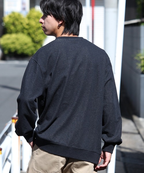 訳あり✨ ヘロンプレストン XL センターロゴ ワッペン スウェット トレーナー SILVER BULLET ハーフジップ トレーナー メンズ 刺繍 ワッペン