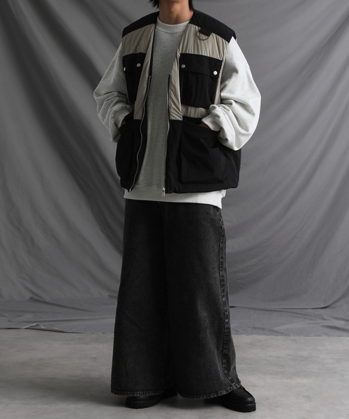 welise（ウェライズ）の「【welise/ウェライズ】マルチポケット オーバーサイズ ユーティリティーベスト（ベスト・メンズ・ブラック/チャコールグレー/ブラック系その他・L/M）」の5枚目の写真