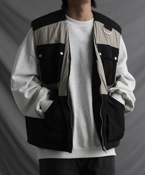 welise（ウェライズ）の「【welise/ウェライズ】マルチポケット オーバーサイズ ユーティリティーベスト（ベスト・メンズ・ブラック/チャコールグレー/ブラック系その他・L/M）」の6枚目の写真