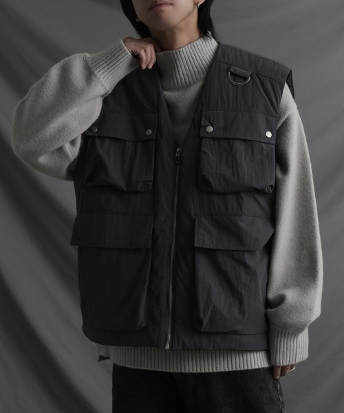 welise（ウェライズ）の「【welise/ウェライズ】マルチポケット オーバーサイズ ユーティリティーベスト（ベスト・メンズ・ブラック/チャコールグレー/ブラック系その他・L/M）」の12枚目の写真