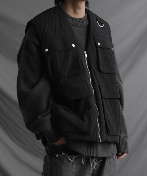 welise（ウェライズ）の「【welise/ウェライズ】マルチポケット オーバーサイズ ユーティリティーベスト（ベスト・メンズ・ブラック/チャコールグレー/ブラック系その他・L/M）」の22枚目の写真