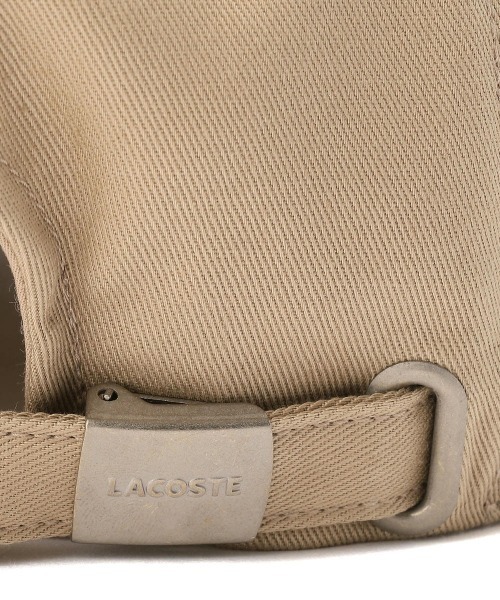 LACOSTE(ラコステ)の「LACOSTE/ラコステ/arch logo 6panel twill cap/アーチロゴ6パネルツイルキャップ(キャップ・メンズ・ホワイト/ブラック/ベージュ・FREE)」の18枚目の写真