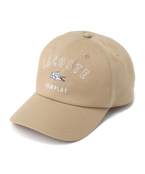 LACOSTE(ラコステ)の「LACOSTE/ラコステ/arch logo 6panel twill cap/アーチロゴ6パネルツイルキャップ(キャップ・メンズ・ホワイト/ブラック/ベージュ・FREE)」の5枚目の写真