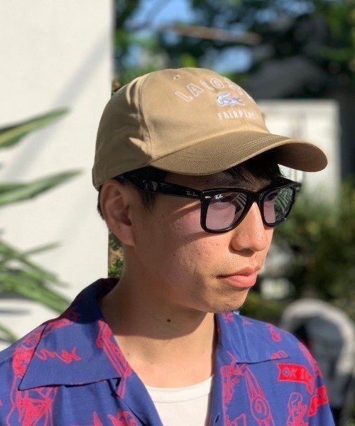 LACOSTE(ラコステ)の「LACOSTE/ラコステ/arch logo 6panel twill cap/アーチロゴ6パネルツイルキャップ(キャップ・メンズ・ホワイト/ブラック/ベージュ・FREE)」の9枚目の写真