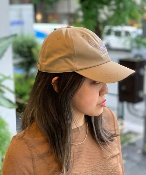 LACOSTE(ラコステ)の「LACOSTE/ラコステ/arch logo 6panel twill cap/アーチロゴ6パネルツイルキャップ(キャップ・メンズ・ホワイト/ブラック/ベージュ・FREE)」の14枚目の写真