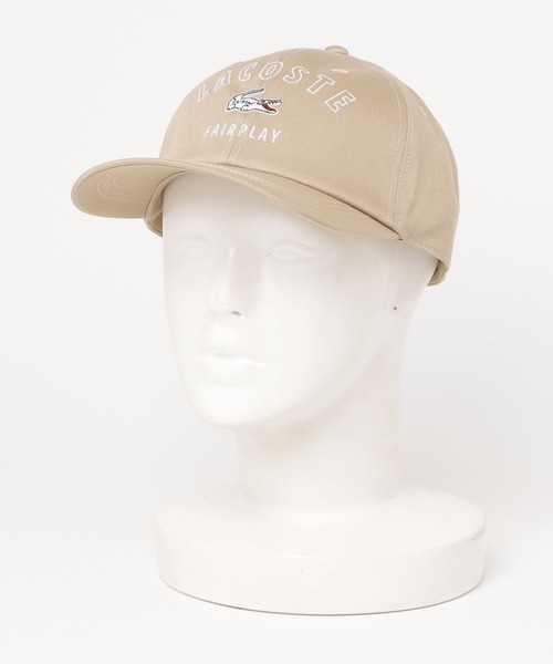 LACOSTE(ラコステ)の「LACOSTE/ラコステ/arch logo 6panel twill cap/アーチロゴ6パネルツイルキャップ(キャップ・メンズ・ホワイト/ブラック/ベージュ・FREE)」の15枚目の写真