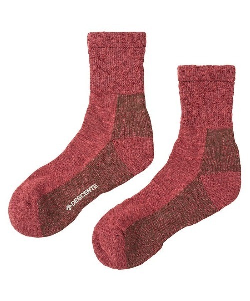 DESCENTE(デサント)の「ウール混ソックス(ソックス/靴下・メンズ・レッド/チャコールグレー/カーキ・25-27)」の3枚目の写真