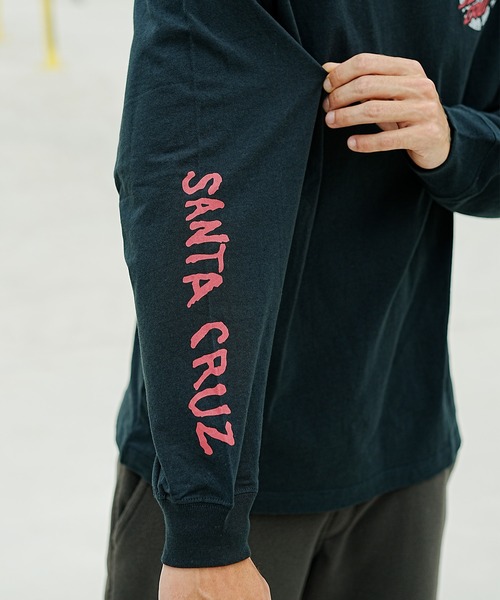 SANTA CRUZ(サンタクルーズ)の「【ムラサキスポーツ限定】SANTACRUZ/サンタクルーズ ロンT/長袖 バックプリント 502233401(Tシャツ/カットソー・メンズ・ホワイト/ブラック・XL/L/M)」の12枚目の写真