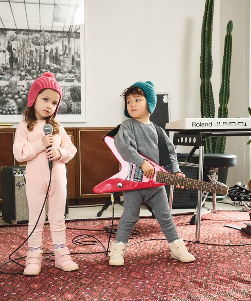 IFME（イフミー）の「BABY｜ifme nature 星柄中綿ダウンブーツ[撥水仕様]（ブーツ・キッズ・ベージュ/ピンク/グレー・14.5cm/12.5cm/13.5cm/15.0cm/14.0cm/13.0cm/12.0cm）」の6枚目の写真