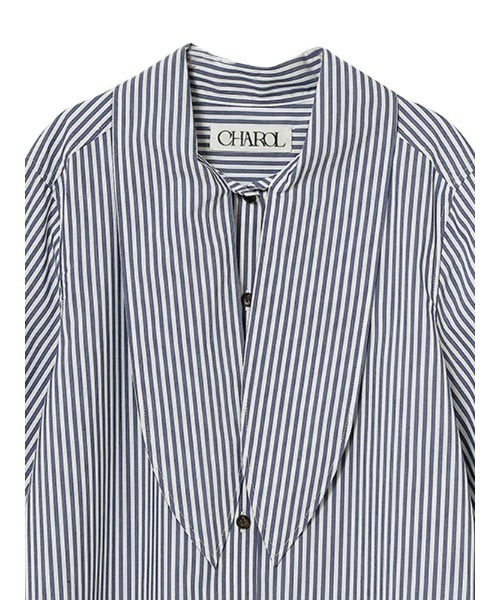 CHAROL(シャロル)の「スカーフネックストライプシャツ(シャツ/ブラウス・レディース・ブルー/ピンク・FREE)」の17枚目の写真