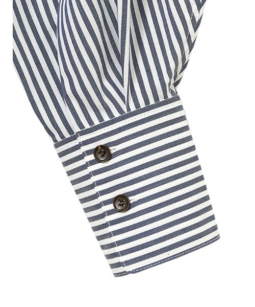 CHAROL(シャロル)の「スカーフネックストライプシャツ(シャツ/ブラウス・レディース・ブルー/ピンク・FREE)」の21枚目の写真