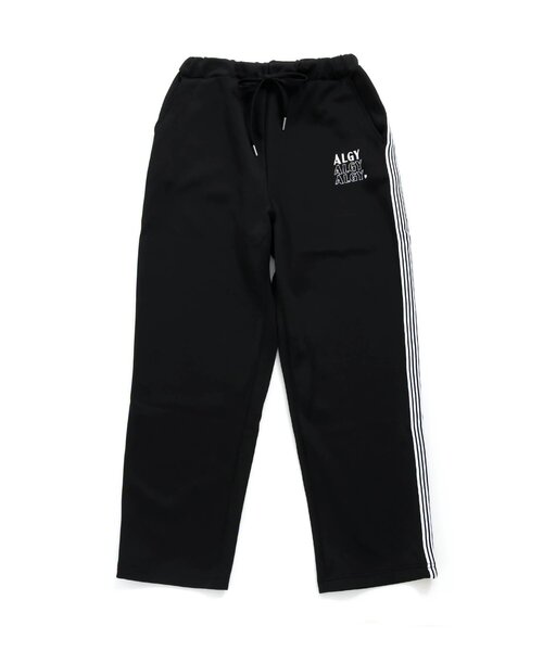 ALO 2wayジャージセットアップ黒 S セットアップ ジャージ サイドライン トップス ワイドパンツ