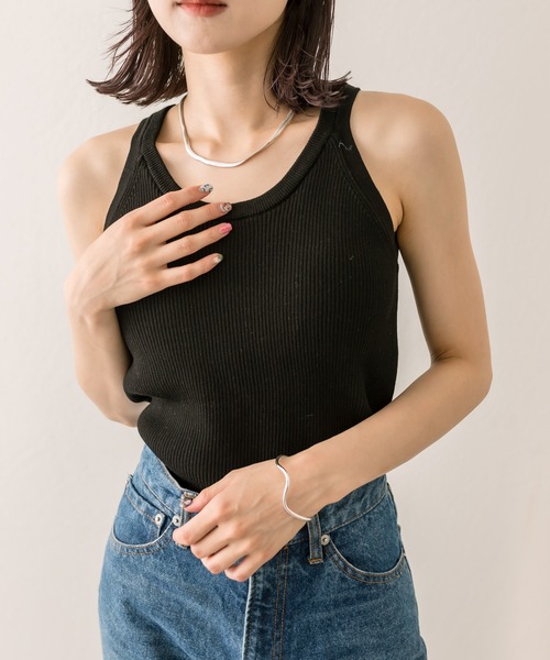 mystic（ミスティック）の「アメスリ2WAYタンクトップ（タンクトップ・レディース・アイボリー/ブラック・FREE）」の7枚目の写真