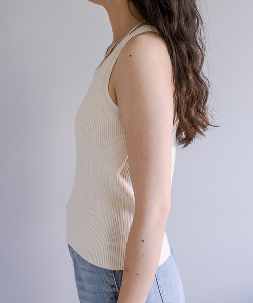 mystic（ミスティック）の「アメスリ2WAYタンクトップ（タンクトップ・レディース・アイボリー/ブラック・FREE）」の12枚目の写真