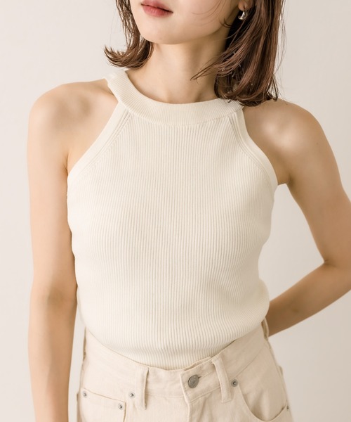 mystic（ミスティック）の「アメスリ2WAYタンクトップ（タンクトップ・レディース・アイボリー/ブラック・FREE）」の18枚目の写真