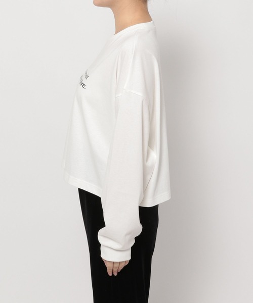 LOWRYS FARM（ローリーズファーム）の「ショートロゴＴシャツロングスリーブ　979557（Tシャツ/カットソー・レディース・オフホワイト/アイボリー/グレー・FREE）」の12枚目の写真