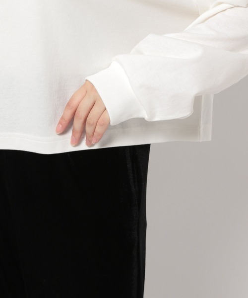 LOWRYS FARM（ローリーズファーム）の「ショートロゴＴシャツロングスリーブ　979557（Tシャツ/カットソー・レディース・オフホワイト/アイボリー/グレー・FREE）」の17枚目の写真