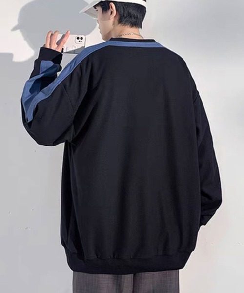 Theater code(シアターコード)の「▲by color cut sew/袖ライン カットソー バイカラー(Tシャツ/カットソー・メンズ・ネイビー/ベージュ/ブラック・2/3)」の17枚目の写真