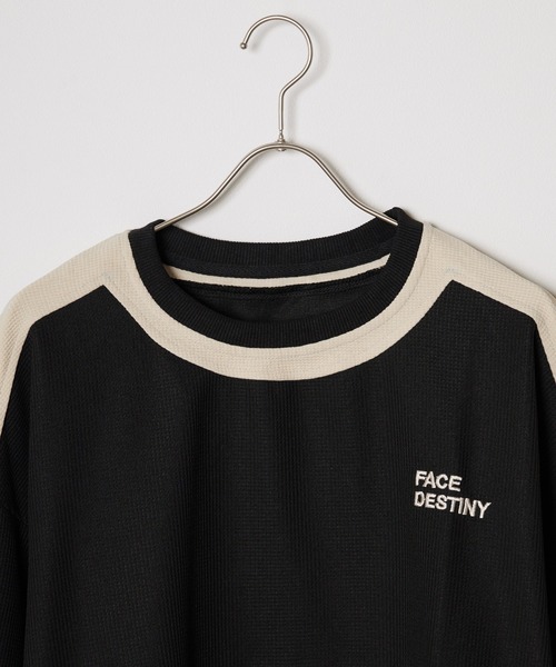 Theater code(シアターコード)の「▲by color cut sew/袖ライン カットソー バイカラー(Tシャツ/カットソー・メンズ・ネイビー/ベージュ/ブラック・2/3)」の18枚目の写真