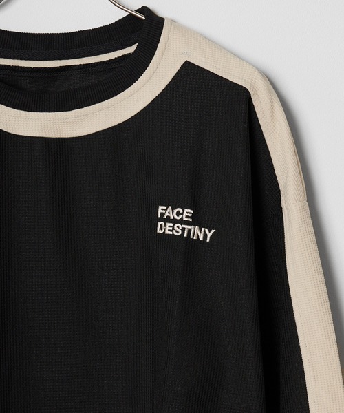 Theater code(シアターコード)の「▲by color cut sew/袖ライン カットソー バイカラー(Tシャツ/カットソー・メンズ・ネイビー/ベージュ/ブラック・2/3)」の19枚目の写真