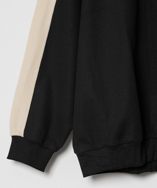 Theater code(シアターコード)の「▲by color cut sew/袖ライン カットソー バイカラー(Tシャツ/カットソー・メンズ・ネイビー/ベージュ/ブラック・2/3)」の20枚目の写真