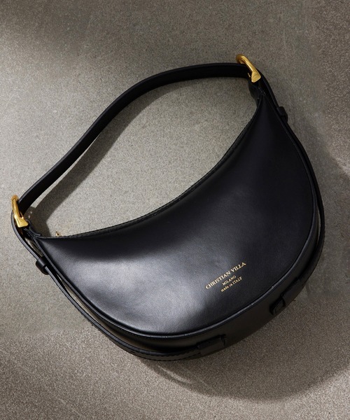 CHRISTIAN VILLA(クリスチャンヴィラ)の「【CHRISTIAN VILLA】ハーフムーンバッグ Medium Round Bag HERO 05127(ショルダーバッグ・レディース・ブラウン/ブラック・FREE)」の16枚目の写真