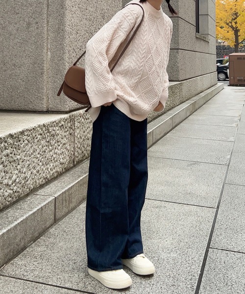 Cham.（チャム）の「オーバーサイズニット（ニット/セーター・レディース・ベージュ・F）」の12枚目の写真