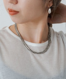 レイヤードスネイクチェーンネックレス