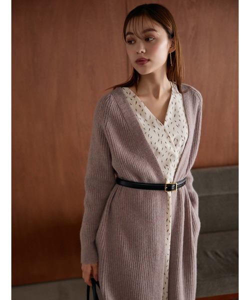 Edit Sheen（エディットシーン）の「モノトーン小花柄カシュクールワンピース（ワンピース・レディース・ブラック/アイボリー・M）」の18枚目の写真