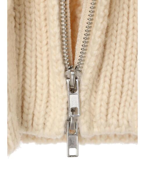 KBF（ケイビーエフ）の「KBF　ハンドステッチケーブルZIPアウター（その他アウター・レディース・アイボリー/ライトグレー・FREE）」の17枚目の写真