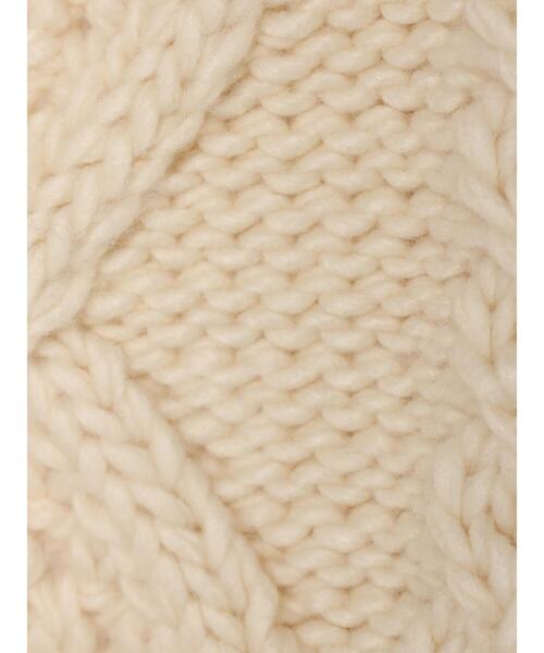 KBF（ケイビーエフ）の「KBF　ハンドステッチケーブルZIPアウター（その他アウター・レディース・アイボリー/ライトグレー・FREE）」の16枚目の写真