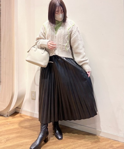 KBF（ケイビーエフ）の「KBF　ハンドステッチケーブルZIPアウター（その他アウター・レディース・アイボリー/ライトグレー・FREE）」の12枚目の写真