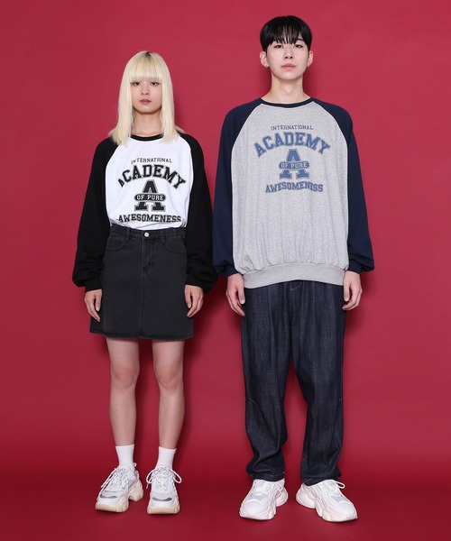 WOND（ウォンド）の「ACADEMYプルオーバー（スウェット・レディース・ブラック/ネイビー・FREE）」の5枚目の写真