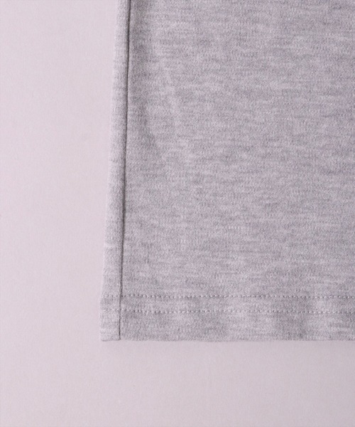 BAYBLO(ベイブロ)の「(MI)【ユニセックス】ブラッシュド スムース モックネック 長袖 Tシャツ(Tシャツ/カットソー・メンズ・ブラック/杢グレー/チャコールグレー×ブラック/アイボリー・LARGE/X-LARGE/MEDIUM)」の18枚目の写真