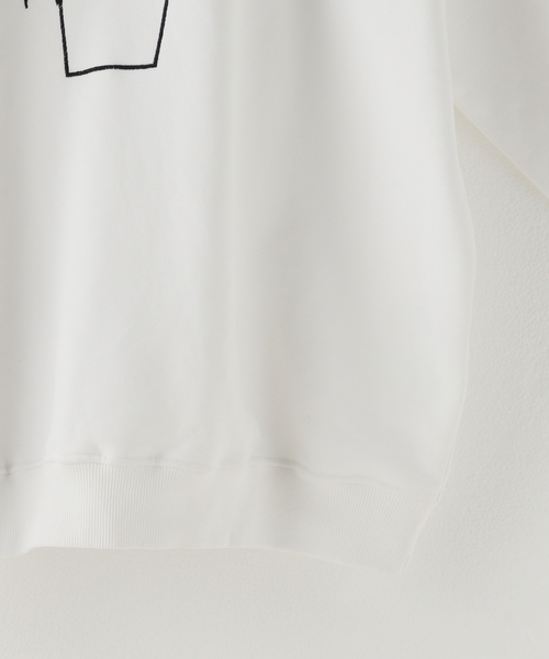 JOINT WORKS(ジョイントワークス)の「【Bruine Neus】 Machine Embroidery Sweat(スウェット・メンズ・ブラック/ホワイト・LARGE)」の8枚目の写真