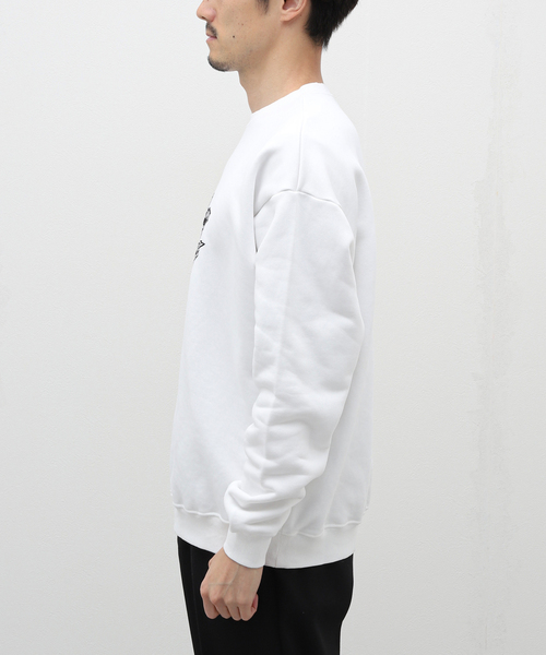 JOINT WORKS(ジョイントワークス)の「【Bruine Neus】 Machine Embroidery Sweat(スウェット・メンズ・ブラック/ホワイト・LARGE)」の17枚目の写真