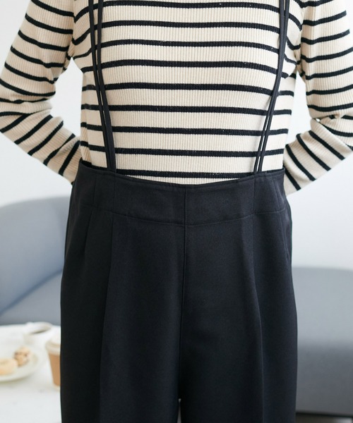 DISCOAT（ディスコート）の「ウールライクバックリボンワイドパンツ