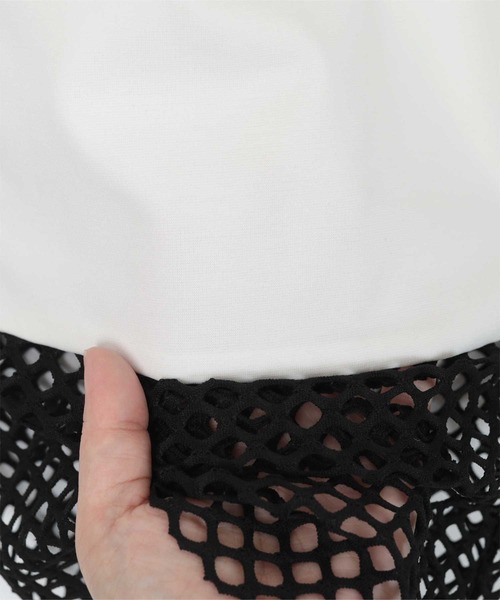 miette(ミエット)の「メッシュ切替サイドライントラックパンツ(その他パンツ・レディース・ブラック/ネイビー/オフホワイト・FREE)」の16枚目の写真