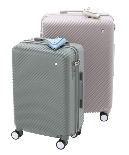 HaNT(ハント)の「W&.Day/Night×HaNT コラボ スーツケース 機内持込 30L 05101(スーツケース/キャリーバッグ・レディース・グレー/モスグリーン/スモークピンク/グレイッシュベージュ・FREE)」の5枚目の写真