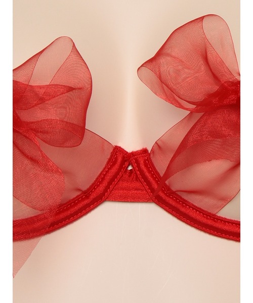 Ravijour(ラヴィジュール)の「スウィーティーリボン ブラ&Tバック&ガーター セット(ブラ&ショーツ・レディース・レッド/ブラック/ピンク・SMALL/MEDIUM)」の11枚目の写真