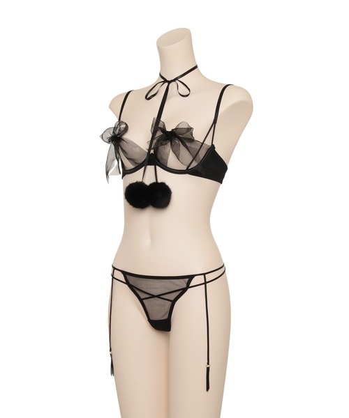 Ravijour(ラヴィジュール)の「スウィーティーリボン ブラ&Tバック&ガーター セット(ブラ&ショーツ・レディース・レッド/ブラック/ピンク・SMALL/MEDIUM)」の20枚目の写真