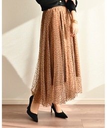 PRADA ブラウン ドット柄 タイトスカート PRADA ブラウン ドット柄 タイトスカート PRADA ブラウン ドット