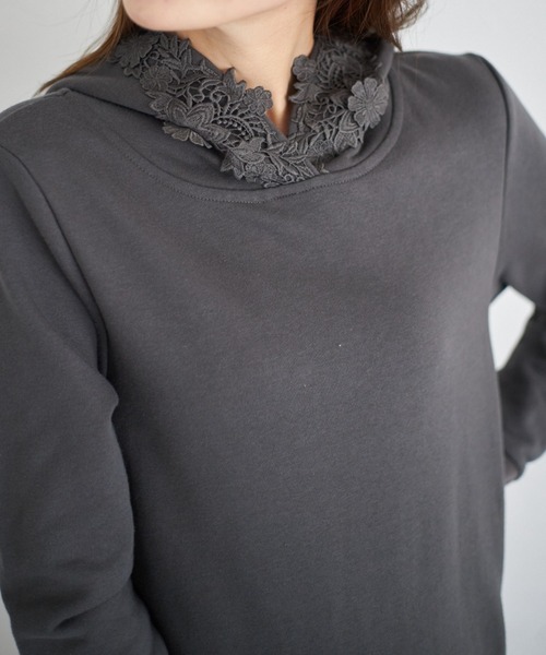 光子♡トゥービーシックボーダーレース ワンピースとパーカーおまとめ TO BE CHIC（トゥー ビー シック） ワンピース ヘムボーダーレース